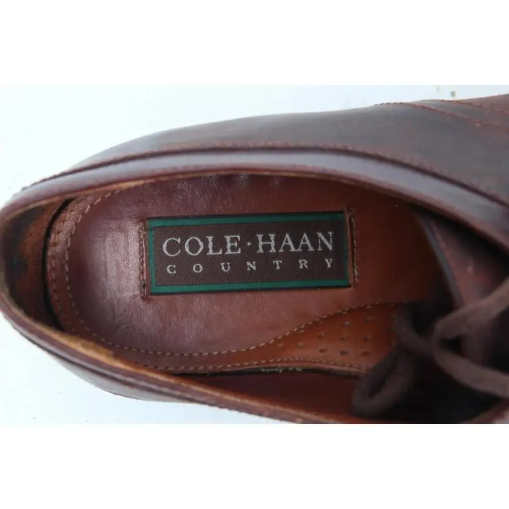 Cole Haan Country Oxfords Shoes OILED LEATHER Distressed Mens Lace Up Sz 10 M
